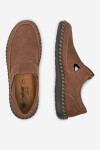Polobotky Rieker B2452-24 Přírodní kůže (useň) - Nubuk
