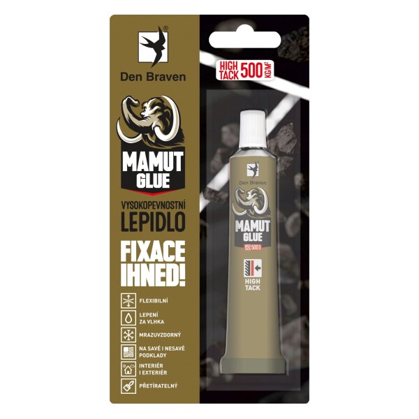 Lepidlo MAMUT GLUE High Tack, bílý, tuba 25ml, DEBBEX