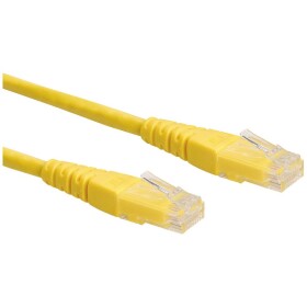 Roline 21.15.1532 RJ45 síťové kabely, propojovací kabely CAT 6 U/UTP 1.00 m žlutá nestíněný 1 ks - Roline 21.15.1532 UTP, patch, kat. 6, 1m, žlutý