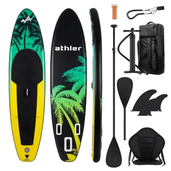 Athler Nafukovací Paddleboard SUP Cobia 320cm žlutá / příslušenství / Max. nosnost 150kg (5900415031239)