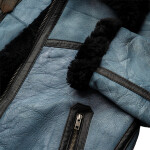 Pánská Kožená Zimní Bunda Bomber Aziel Pravý Kožíšek Brixton Velikost: M