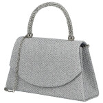 Luxusní dámská plesová kabelka Michelle Moon Enixa, stříbrná