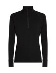 Pánské merino tričko s dlouhým rukávem ICEBREAKER Mens 200 ZoneKnit LS Half Zip, Black velikost: L