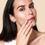 Elenys prsten Diadém s drahokamem moonstonem 14k růžové zlato Vermeil Velikost: 7 (EU: 54-56)