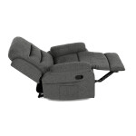 Polohovací křeslo, šedá, látka, TV-4086 GREY2