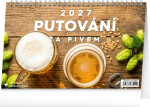 NOTIQUE Stolní kalendář Putování za pivem 2027, 23,1 x 14,5 cm