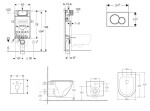 GEBERIT - Kombifix Set předstěnové instalace, klozetu Oudee a sedátka softclose, tlačítko Sigma01, černá SANI15CA5155