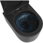 MEXEN/S - Sofia Závěsná WC mísa Rimless Tornado včetně sedátka s slow slim, duroplast, černá mat 30541085T