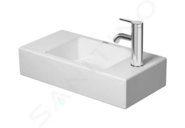 DURAVIT - Vero Air Umývátko 500x250 mm, bez přepadu, otvor pro baterii vpravo, bílá 0724500008