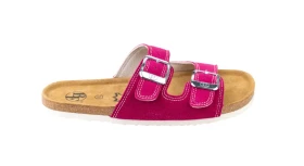 Dětské barefoot korkové pantofle růžové 33