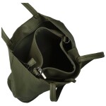 Trendy dámský koženkový set kabelek Alisia, olivově zelený