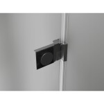 MEXEN/S - Lunar-B sprchové dveře křídlové pravé 125, transparent, grafit kartáčovaná 832S-125-050-66-00-P