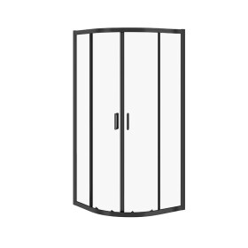 CERSANIT - SPRCHOVÝ KOUT ARTECO 80X80X190, ČERNÁ, ČIRÉ SKLO S913-013