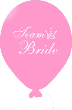 Team Bride balónek růžový
