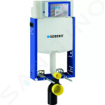 GEBERIT - Kombifix Set předstěnové instalace, klozet Alpha se sedátkem, tlačítko Sigma30, chrom mat/chrom 110.302.00.5 ND7