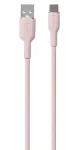 Puro Soft Silicone Cable růžová / Datový kabel / USB-A - USB-C / 1,5 m (PUUSBCICONROSE)
