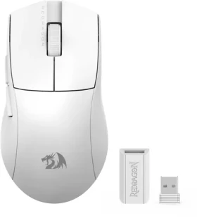 Redragon M916W-LIT-1K K1NG bílá / Bezdrátová herní myš / optická / 8000 DPI (M916W-LIT-1K)