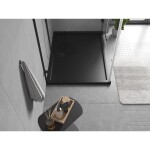 MEXEN - Flow sprchová vanička obdélníková slim 75 x 120, černá mat 46R707512
