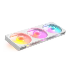 NZXT F360 RGB bílá / Ventilátor / 3x 120mm / Fluid Dynamic Bearing / 33 dB / 2400 RPM / 4-pin PWM (RF-R236U-WF)