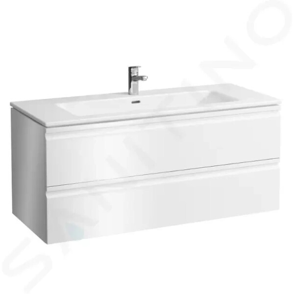 Laufen - Pro S Skříňka s umyvadlem, 1200x545x500 mm, 2 zásuvky, lesklá bílá H8619674751041