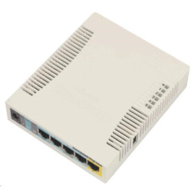 MikroTik RouterBOARD RB951Ui-2HnD, 600MHz CPU, 128MB RAM, 5x LAN, integr. 2.4GHz Wi-Fi, vč. L4 licence EDF_1015333