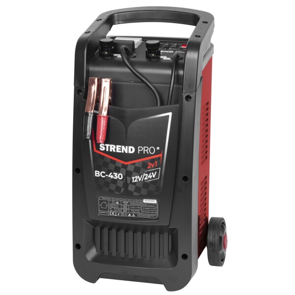 STREND PRO 116115 Startovací vozík s nabíječkou, 12/24V, 30A/250A BC-430 - poškozeno