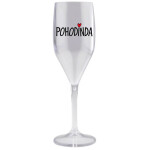 POHODINDA - čirá nerozbitná prosecco sklenice 150 ml