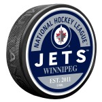 Mustang Puk Winnipeg Jets NHL Block Textured