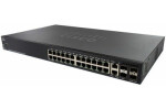 Cisco SG350X-24MP / Gigabit Switch / 24x RJ-45 / 2x SFP+ / 2x Combo 10 Gbit SFP+ / PoE / QoS / VLAN (SG350X-24MP-K9-EU)