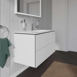 DURAVIT - L-Cube Umyvadlová skříňka 55x102x48 cm, 2 zásuvky, bílá mat LC624201818