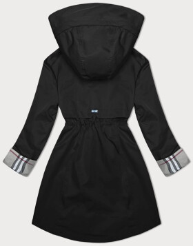 Černá bunda parka s ozdobnou podšívkou BH Forever (BH-2401) odstíny černé XL (42)
