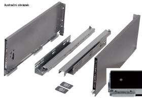 Strong výsuv StrongMax 500/185mm černý (503021)