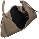 Trendy dámská kožená kabelka na rameno Anestis, taupe