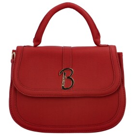 Atraktivní malá koženková kabelka do ruky Debora, červená