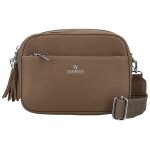 Trendy malá dámská koženková crossbody Kirikay, tmavě hnědá