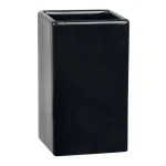 Spirella QUADRO kelímek na kartáčky černý / keramika (7610583136619)