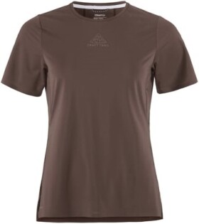 CRAFT W Triko PRO Trail SS 2 hnědá - Běžecké tričko CRAFT PRO Trail SS 2 - hnědé Velikost textilu: XL