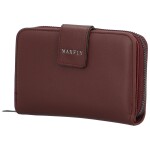 Trendy dámská koženková peněženka MaxFly Engli, tmavě vínová