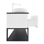 Koupelnová skříňka s krycí deskou SAT B-Way 119x30x45 cm bílá lesk BWAY120WTKUBF BWAY120WTKUBF