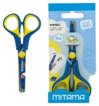 Mitama Good Vibes modrá žlutá / Nůžky / dětské / zaoblené čepele / 13 cm (61286-90169)