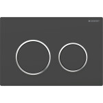 Geberit ovládací tlačítko OMEGA20 černámat/chromlesk/černámat plast pro modul WC 82 a 98 cm 115.085.14.1 115.085.14.1