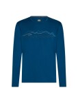 Pánské merino triko s dlouhým rukávem ICEBREAKER Mens 200 Oasis LS Crewe Icebreaker, Atlantis velikost: M