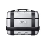 Trk46N kufr Givi Trekker černý se stříbrným hliníkovým víkem (Monokey), objem 46 ltr.