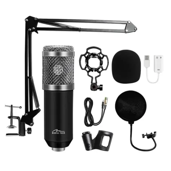 MED MT397S černá / Mikrofon / XLR / 150 ? / stolní stojan / 2,4 m kabel (MT397S)