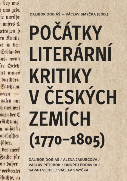 Počátky literární kritiky českých zemích