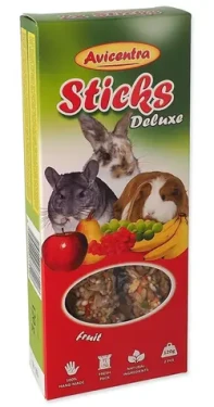 AVICENTRA Tyčinka Deluxe pro velké hlodavce s ovocem / Doplňkové krmivo / 2 ks / 110 g (725-7118)