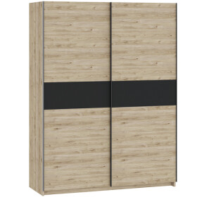 FRONTI Šatní skříň BERNO 150 - jackson hickory + antracit 22018