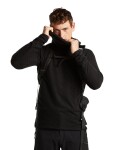 ICEBREAKER Mens Merino 400 RealFleece Grid Pulover Hood, Black (vzorek) velikost: M