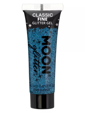 Smiffys.com Třpytky na tělo - Moon Glitter Classic Fine - modré 12ml