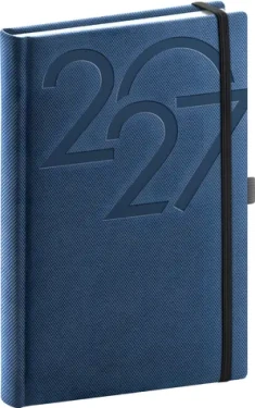 NOTIQUE Denní diář Ajax 2027 modrý / 15 x 21 cm